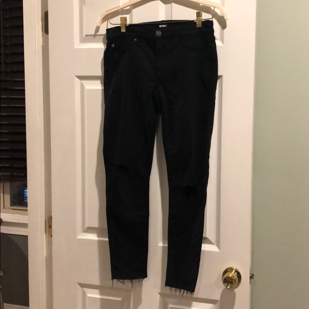 Hudson cropped black jeans
